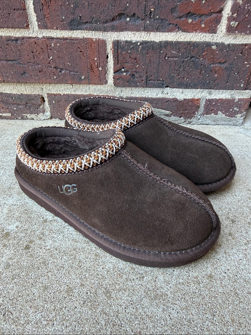 UGG Kids' Tasman II Suede Clog Slippers